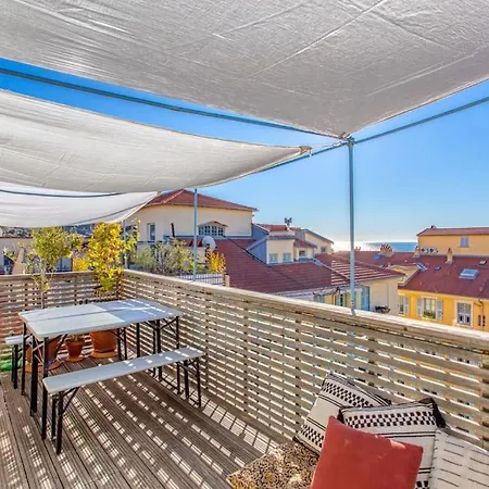 Apartamento #9 Opera's Duplex Panoramic Sea View Terrace & Ac 1min To Niza